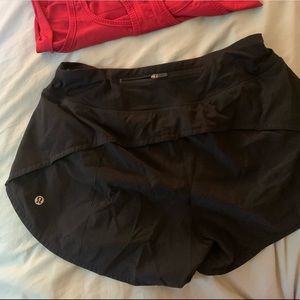Size 8 Lululemon run times short